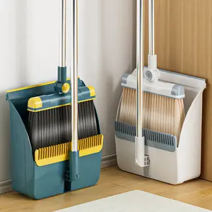 Household broom set, dustpan combination, household broom, broom artifact, scraping, garbage shovel, non-stick hair