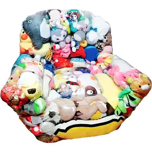 Plush Doll Filled Inflatable Sofa 41.3-inch Large Cartoon Doll Surrounding Seat, Girl's Heart Bedroom Casual Lazy Sofa