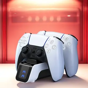 Charging Base for PS5 Controller, Dual Charging Base, Smart LED Indicator Charging Station, Durable & Dirt-resistant Console Accessories