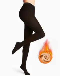 THE ORIGINAL! 5 SHADES • SIZE S-3XL • MAGIC FLEECE LINED LEGGINGS • CLOSED FOOT - Fleece Tights Available in Plus Size and Light to Brown Fur