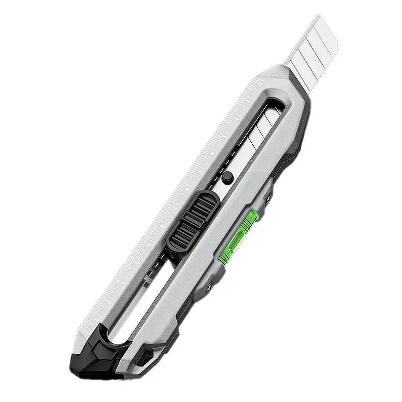 Card-Type Utility Knife - Retractable Blade Cardboard Cutter, Compact Solution Office Cutting Supply for Adults, Multi-Purpose Hand Tool for Cutting Paper, Home & Office Use (1-Pack), Easy Access To Contents, Manual-Retractable