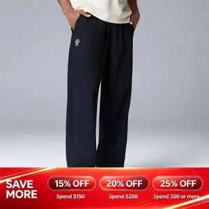 ANTA KAI Woven Track Pants Kyrie Irving Streetwear Black Fabric Menswear Daily Outfit Sports Clothing