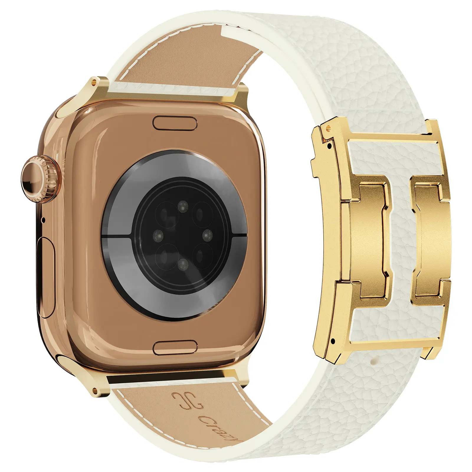 Off White+Gold Buckle