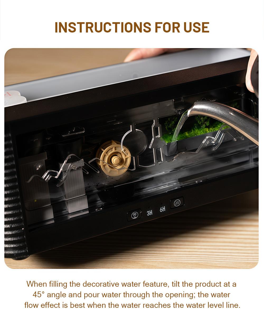 Real Flowing Water Flame Humidifier Water Drop Aroma Diffuser Waterless Auto Off Timer Mist Essential Oil Diffuser For Home Bedroom Office Relaxation Sleep Aromatherapy Fragrance Gift