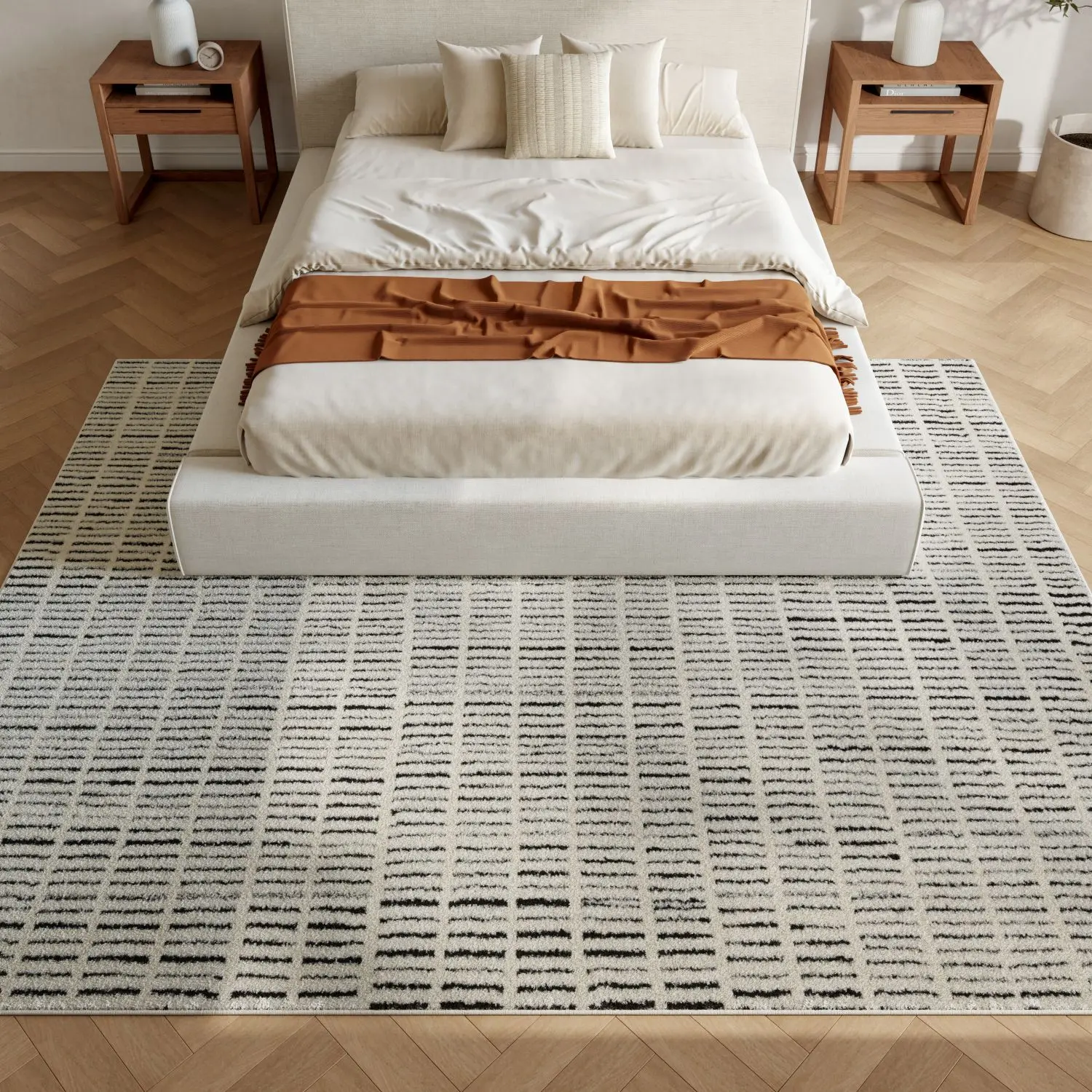 Nourison Cozy Modern Abstract Textured Geometric Indoor Area Rug - Home Decorative Living Room Rug for Stylish Room Decor, Textured Geometric Rug