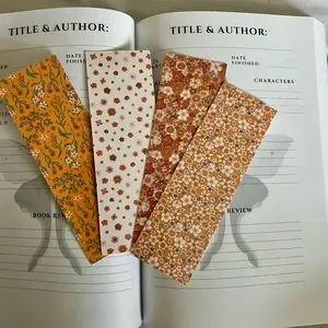 Wildflower laminated bookmarks