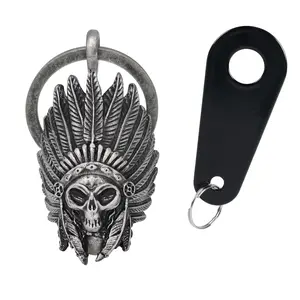 Dream Apparel Christmas/Halloween Bell, Gremlin/Guardian Motorcycle Bell/Motorcycle Key Chain for Bikers Women Men W/Hanger,Biker Bell for Riders,Good Luck Riding Bell Spirit Bell Moto Accessories