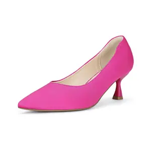 IDIFU IN3 Women's Pumps Kitten Closed Toe Heels Low Pointed Toe Heels Wedding Bridal Office Formal Work Prom Dress Shoes for Women Comfortable Dressy Trendy Cute Pumps Shoes