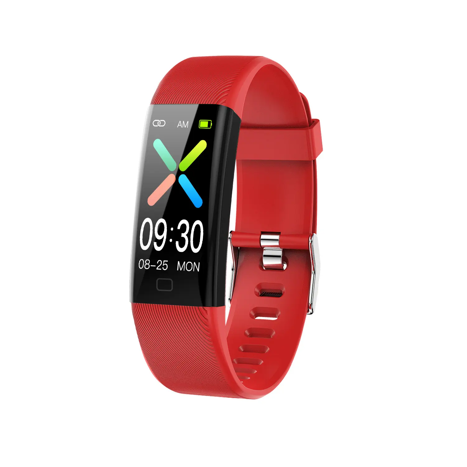 Fitness Tracker | Step Counter, Distance & Calorie Calculation, Breathing Training Monitor, Sedentary & Water Reminder, Smart Health Band