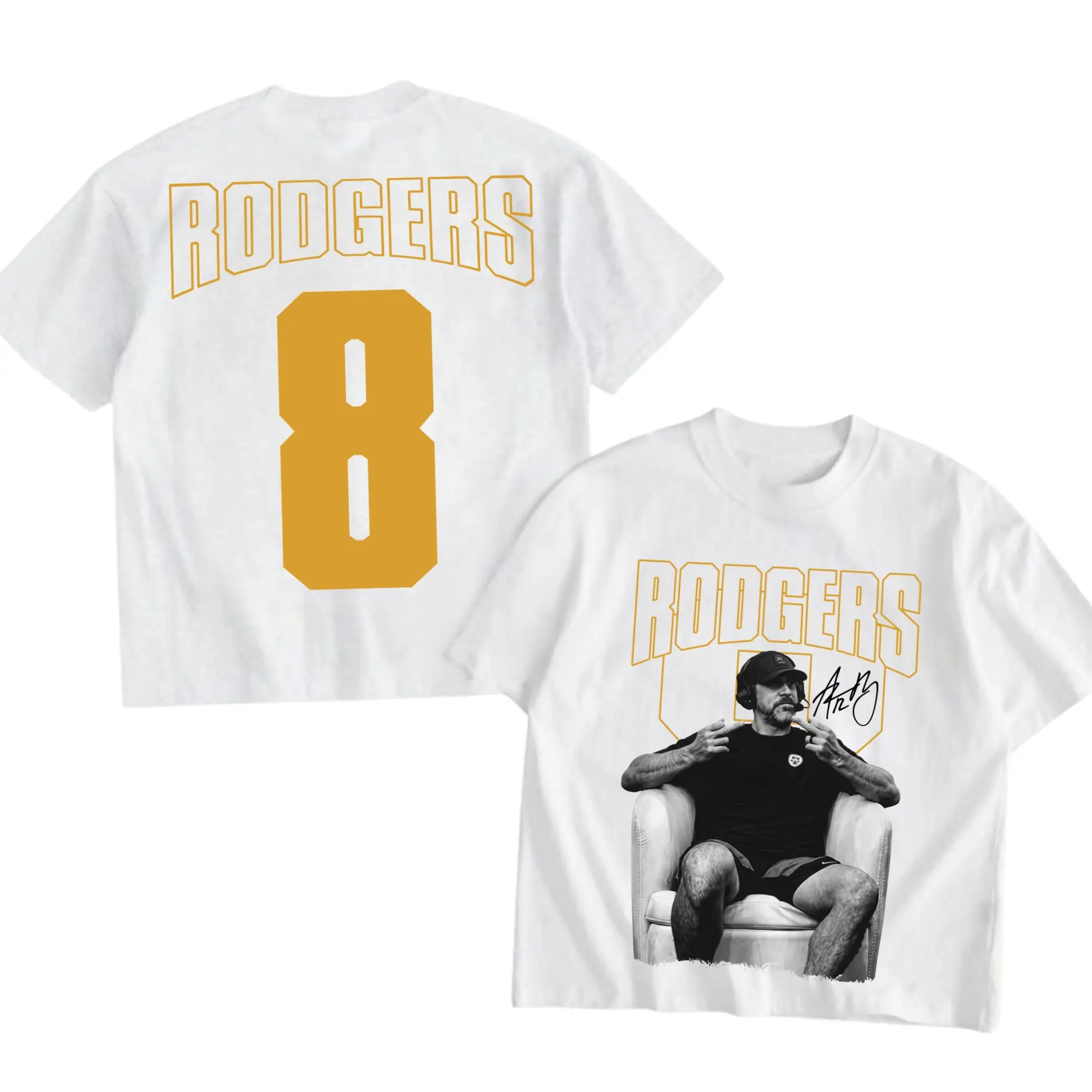 Rodgers Sport T-Shirt, graphic 2 Side t-shirts, Football merch, men's clothing clothes merch, Gift For Women, Football Gift Unisex MADE IN USA