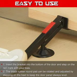 Wooden Door Installation Tool, Foot-Powered Door Lifter, Lever Device, Ideal for Moving Large Objects, Essential DIY Tool