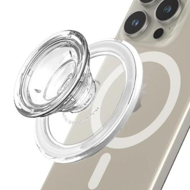 Pink Lily and Crimson Orchid Magsafe Phone Grip, Sweet Pink Lily Magsafe Phone Socket, Realistic 3D Floral Magnetic Stand, Elegant Gift for Flower Lovers