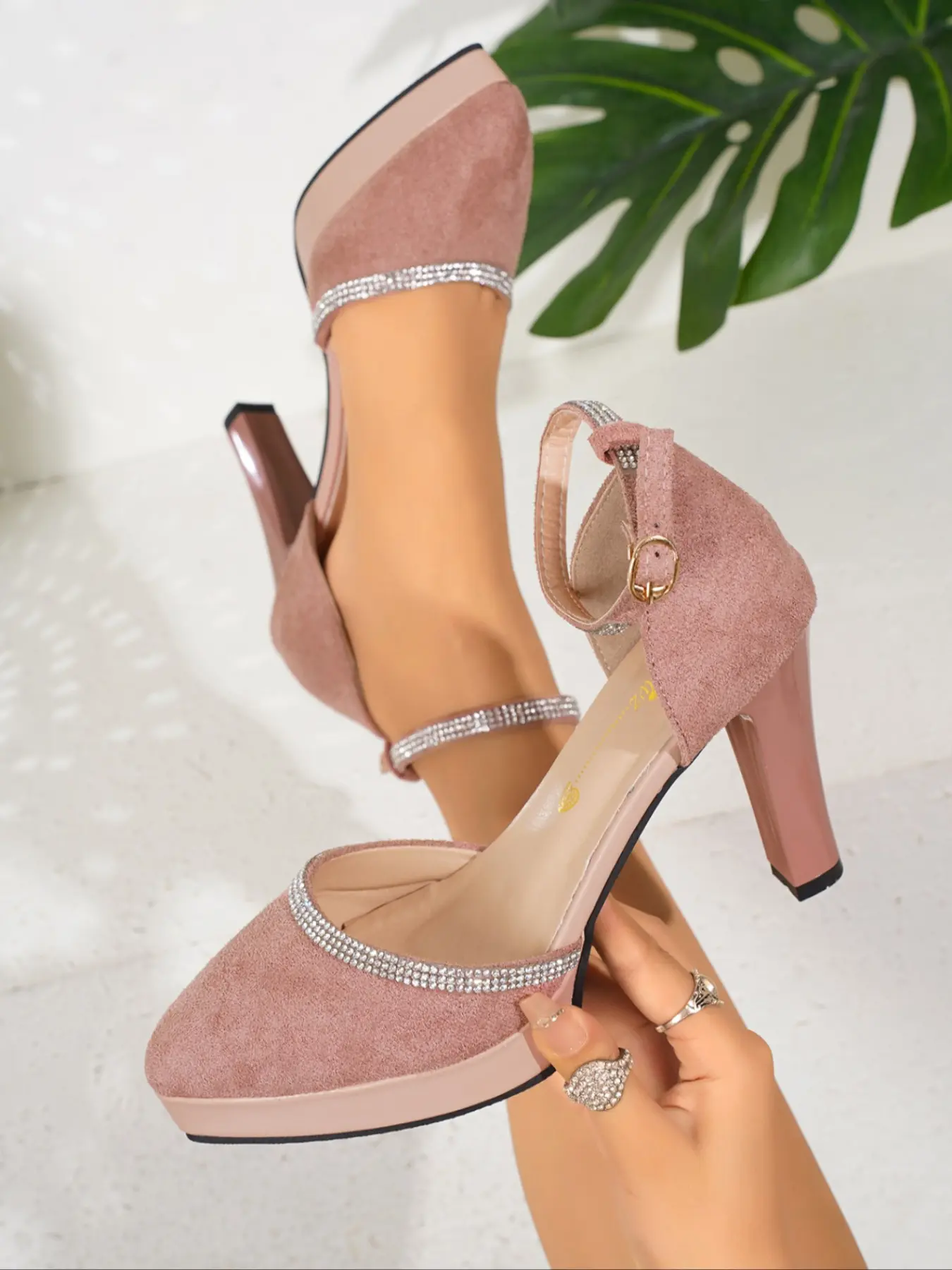 Elegant Pointed Toe Platform Heel Women's Shoes, Comfortable Fashion Footwear for Casual & Formal Occasions, Stylish Style