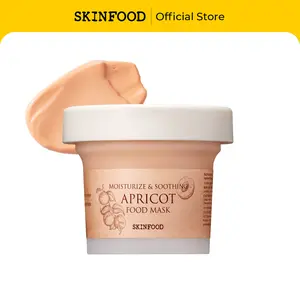 [SKINFOOD Official] Apricot Food Mask | Korean Skincare Wash-Off Mask for Soothing Troubled Skin, 4.23 fl.oz. (120g)