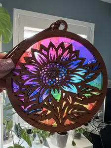 Sunflower Suncatcher (NEW VERSION) for Sunny Window