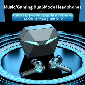 MOKATA Cool Blue LED Glow Bluetooth 5.4 Wireless Headphones - 50-Hour Playtime, Hi-Res Immersive Audio, IPX5 Waterproof In-Ear Headphones, Adjustable Durable Gamer Design, Wet/Dry/Sweatproof, Tech-Integrated, Multi-Device, for Sports, PC - Black, Wet/Dry/