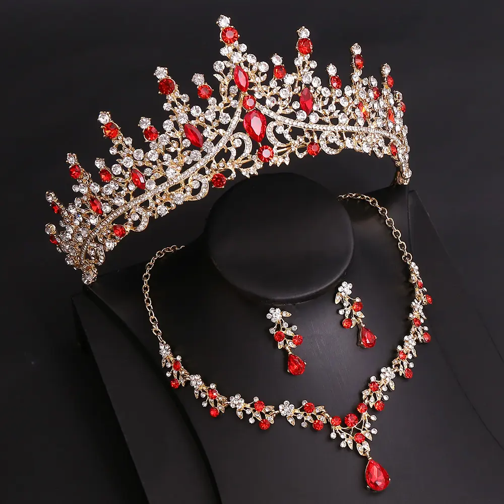 H1269KCGolden white diamond+Big Red Diam