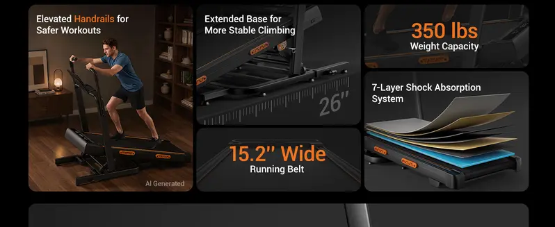 UMAY walking pad treadmill product feature image 3
