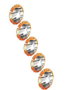 5pk 6" soff-Cut Green Concrete Early Entry Cutting Diamond Blade Compatible with Husqvarna Orange Item 542777008 Blade XL6-4000