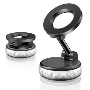 LIEXAS Magnetic Phone Holder – Foldable, Vacuum Grip, Sticks to Any Surface, Universal Smartphone Compatibility