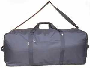 600D Polyester Square Cargo Duffel Bag - 42 x 20 x 20 in. Black