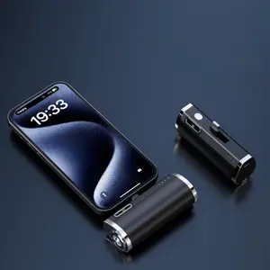 Rechargeable Portable Hand Warmer, 1 Count Fast Heating 3-Gear Temperature Adjustable Hand Warmer, Multifunctional Mini Hand Warmer with Flashlight for Outdoor Use