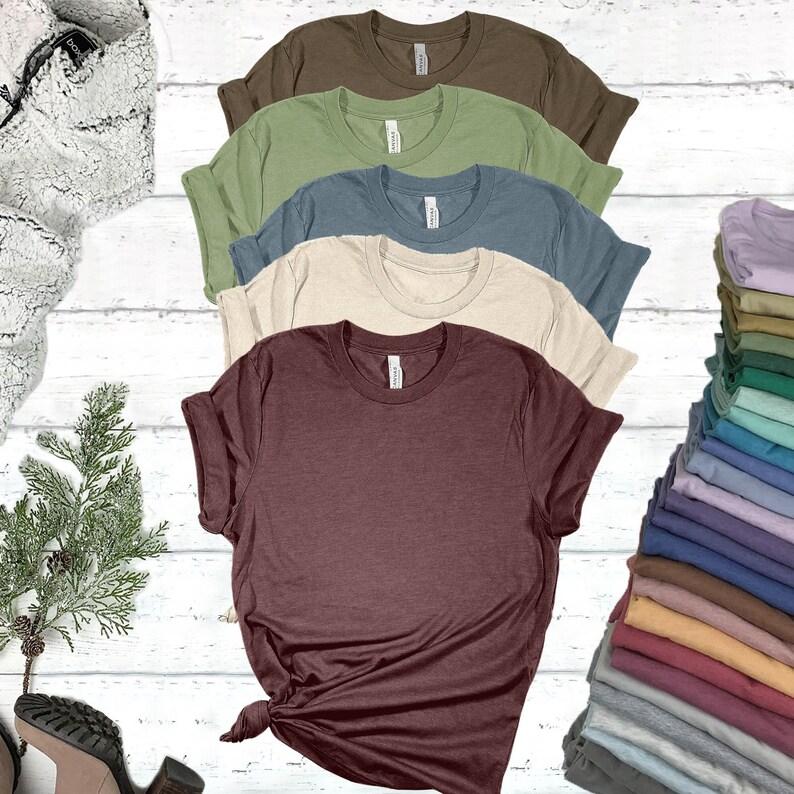 Bella Canvas 3001 CVC Plain T-Shirt Unisex Womens T-shirts,Blank Bella Canvas 3001CVC Unisex T-Shirt