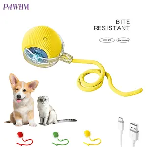 PAWHM ​Interactive Cat & Dog Play Toy with Tail | Rolling Ball Toy for Kittens | Pet Supplies | Cat & Dog Accessories | Cute Dog Toys
