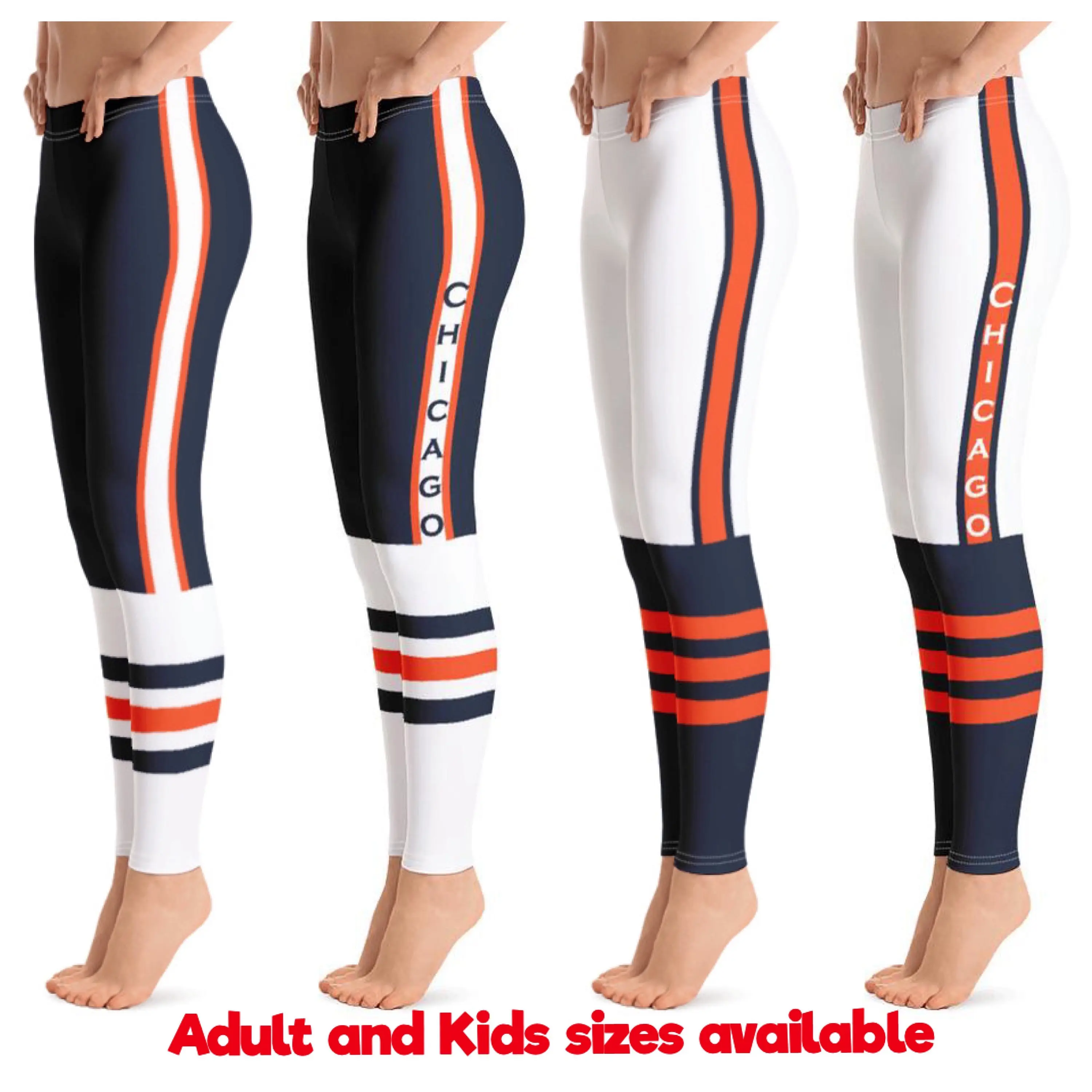Chicago Football Team Leggings w/city Chicago Football Team Leggings w/city