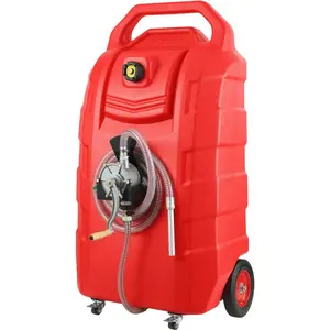 VEVOR Fuel Caddy, 32 Gallon, Portable Fuel Storage Tank On - Wheels, with 12V DC Transfer Pump, Gasoline Diesel Fuel Container with 8.2 ft Hose, Flow Rate 7L/min, for Trucks, Boats, Lawn MowersVEVOR Super Brand Day