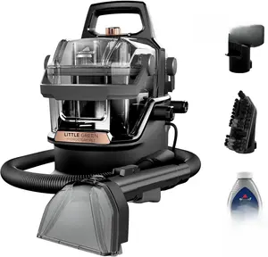 BISSELL Little Green HydroSteam Multi-Purpose Portable Carpet and Upholstery Cleaner, Car and Auto Detailer, 3618