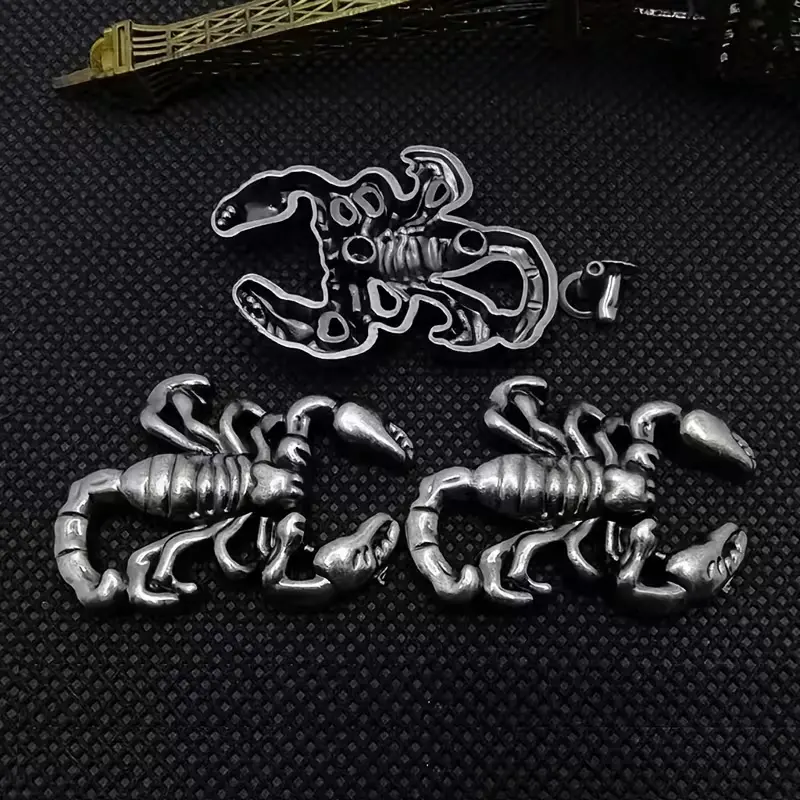5-piece set of leather crafts, rivets, hardware accessories, retro punk DIY luggage, clothing, bag accessories, metal scorpion rivets, collision nails, decoration