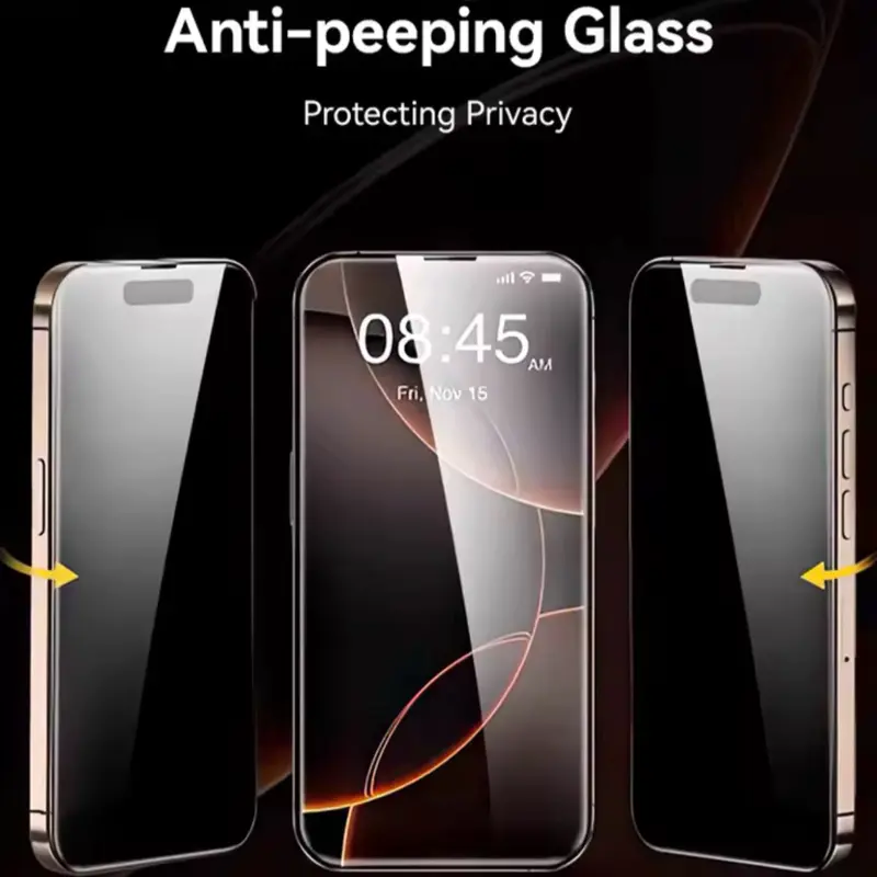 Anti-peeping Glass Screen Protector for Privacy Protection on Smartphones