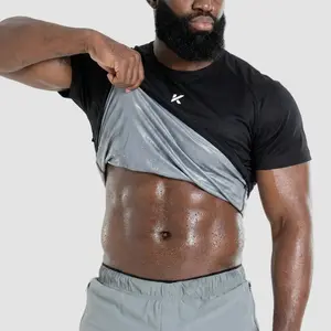 Kewlioo Pro Sauna Shirt for Men, Heat Trapping Pullover Sweat Vest, Men’s Sauna Suit Tank Top for Exercise, Cardio