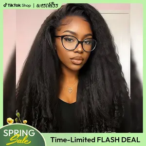 [C-Part Design Wigs] West Kiss 220% Density Glueless Kinky Burmese Curly Right Side Part 7x5 Lace Closure Wigs With Spiral Curls Ends Pre Plucked Hairline TikTokShopSpringGlowUp