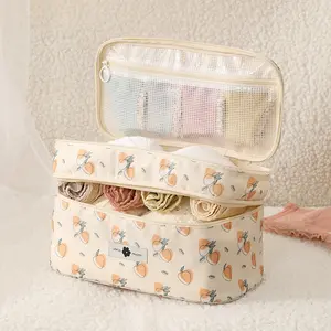 Travel Underwear Organizer Bag Multi-Layer Storage for Bras Underwear & Socks Ideal for Frequent Travelers