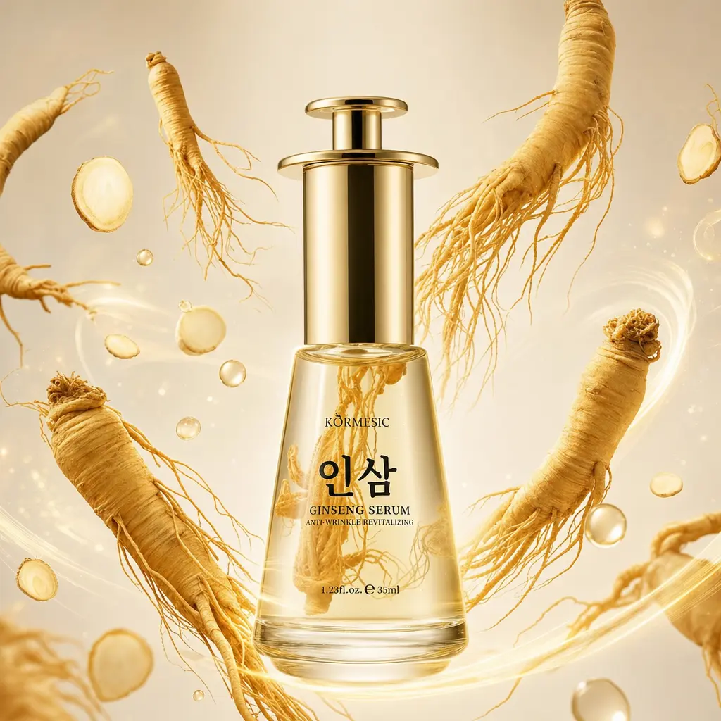 [NEW] KORMESIC Real Ginseng Root Infused Face Serum - Lightweight Hydrating Facial Essence for Natural Radiance (35ml)
