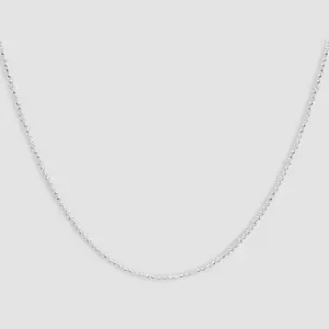 Sterling Silver Moon Cut Ball Chain - 2mm