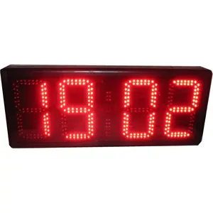 AZOOU Aluminium 8-in LED Race Timing Clock, 4-Digit Countup/Cutdown Timer, 12/24-Hour Minutes Display, IR Remote Control, Red Color Sports & Outdoor Accessory