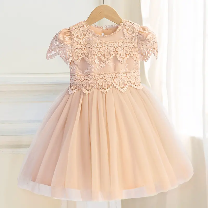open lace back dress Toddler to Teen Tulle Ball Gown – Girls Wedding & Party Dress