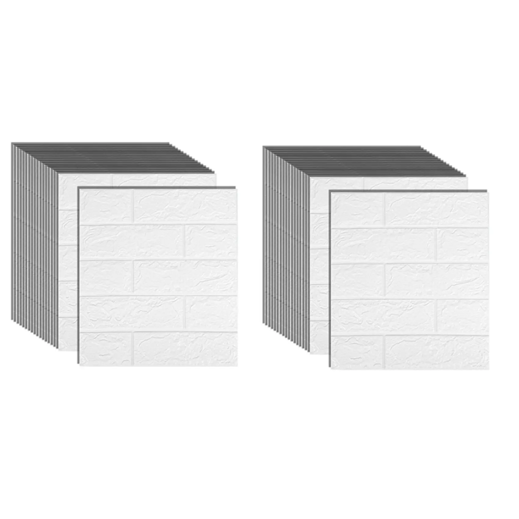 30Pcs Self-Adhesive 3D Brick Stickers with Lifelike Brick Pattern, Easy Self-Adhesive Design, Waterproof Foam for Motorcycle Handlebars Anti-Collision DIY Decoration, Family Safe Home Space Use