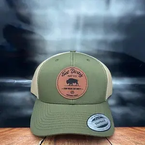 The Bullet Hat Get Dirty Leather Patch