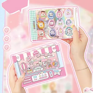 72 Sheets/book Sticker Book, Happy Maker Series Planner Stationery Water Bottle Multi-Scene Decoration Stickers, DIY Craft Supplies, Scrapbooking