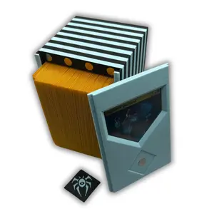 CommandView Badged: 3D Printed Magnetic MTG Commander Deck Box with Magnetic Badge