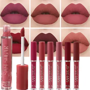 Smooth Lip Gloss Kit Liquid Lip Gloss Waterproof Sweatproof Transfer Proof Long Wear Fine Texture