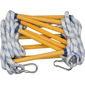 13ft Emergency Fire Escape Rope Ladder for 2 Story