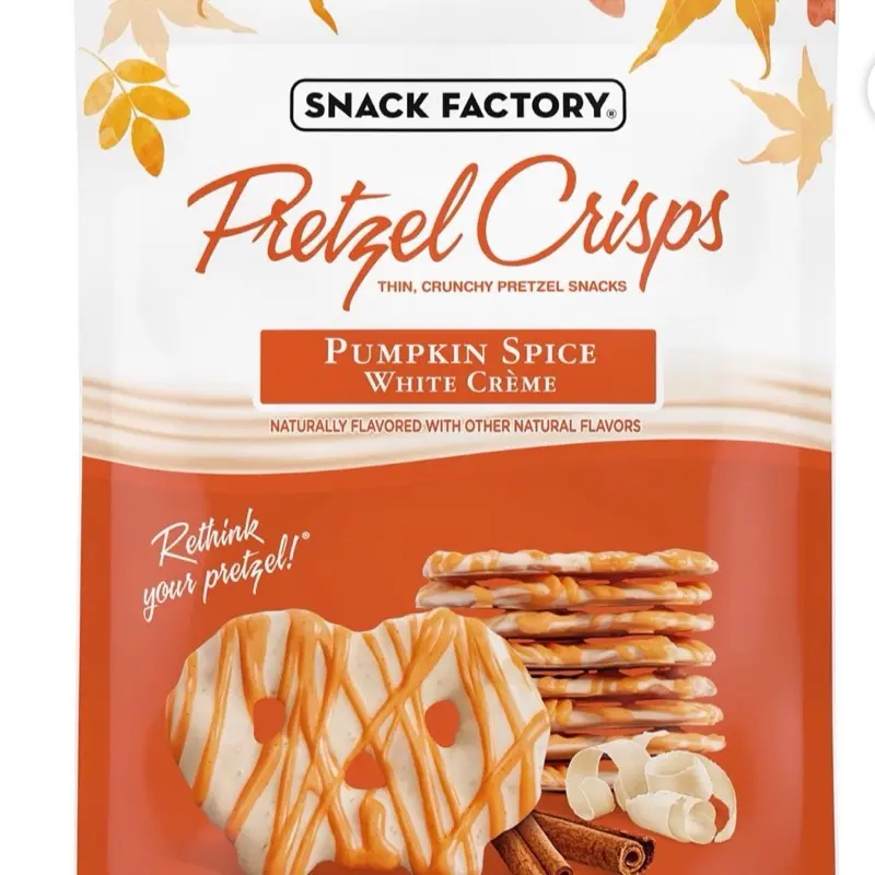 Pumpkin Spice White Crème Pretzel Crisps, 20 Oz