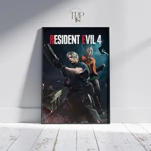 Resident Evil 4 Remake Poster: Leon Kennedy Fine Art Print