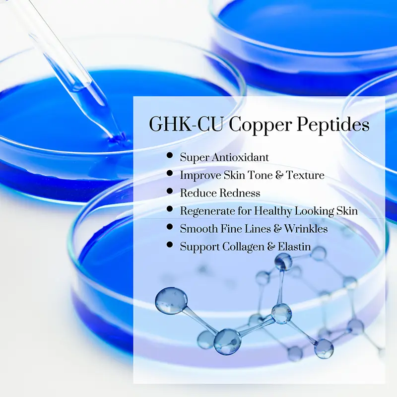 diy ghk-cu serum GHK Copper Peptide - 99.7% Pure Powder for DIY Face and Hair Serums 1 gram  jar main image 1
