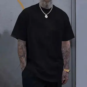 Men's Cotton Blend T-Shirt - 2/3/4PCS Plain Round Neck Shortsleeve High-Quality Casual Sports Top for Outdoor Sports, Jogging, Available in Black, White
